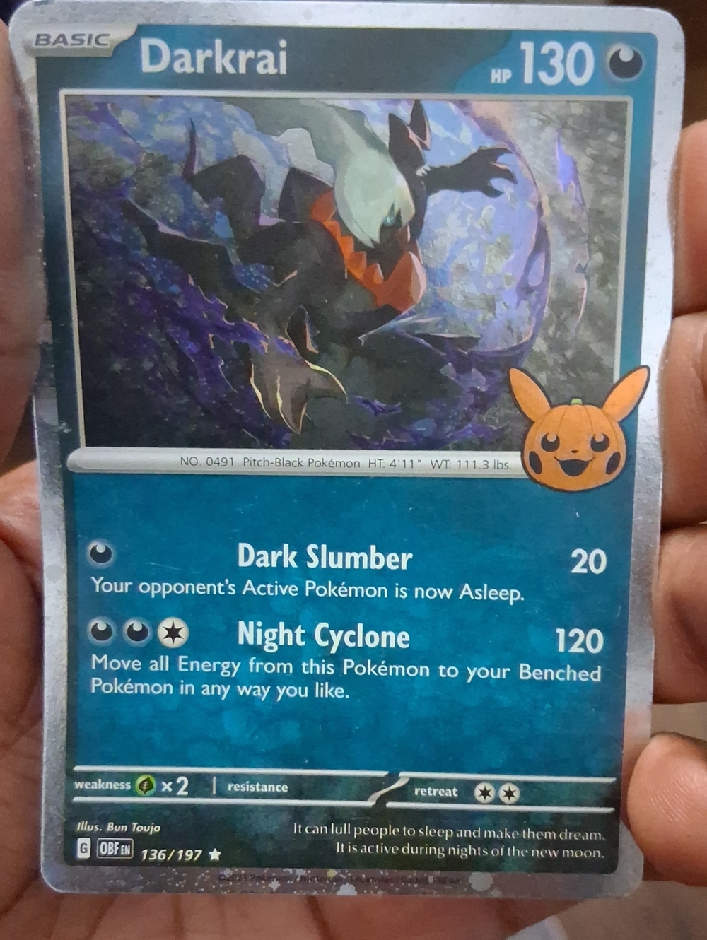 Darkrai Poke'mon Trading Card